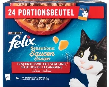 Felix Sensations Katzenfutter in Gelée