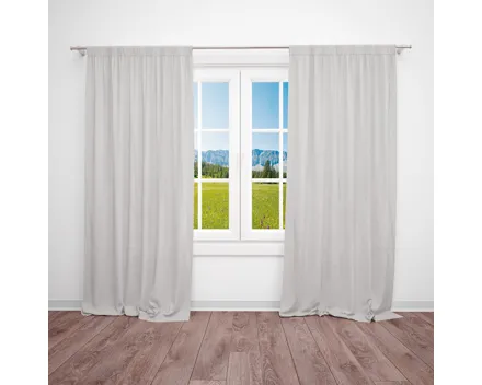 Fertigvorhang Polyester 140 x 260 cm beige