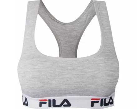 Fila Damen-Sport-Bustier S, hellgrau