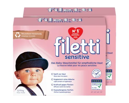 Filetti Pulver Sensitive 2 x 1,275 kg
