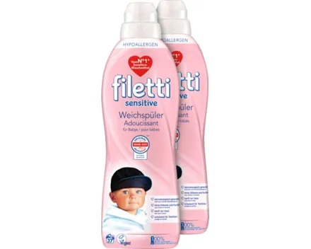 Filetti Weichspüler 2 x 37 Waschgänge