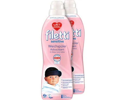Filetti Weichspüler 2 x 37 Waschgänge