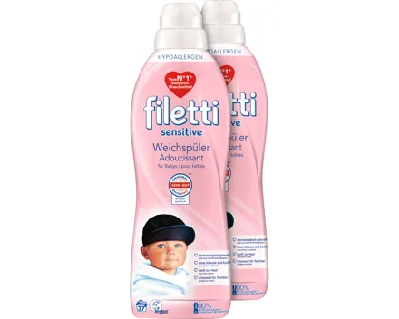 Filetti Weichspüler 2 x 37 Waschgänge