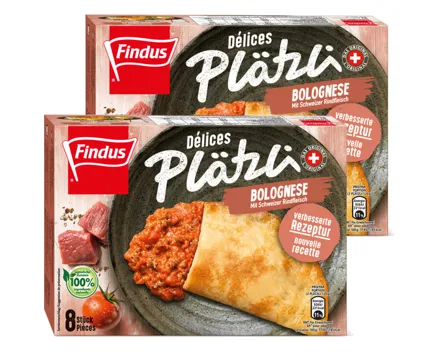 Findus Plätzli Bolognese 8 Stück 2x 480g