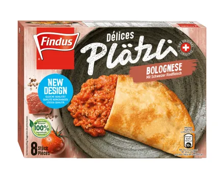 Findus Plätzli Bolognese