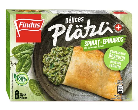 Findus Plätzli Spinat