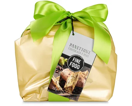 Fine Food Panettone ciocco lato e pere