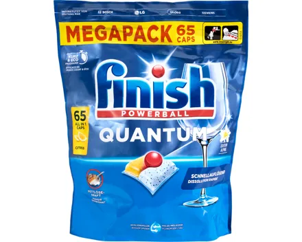 Finish Geschirrspülcaps Quantum All in 1 Citrus
