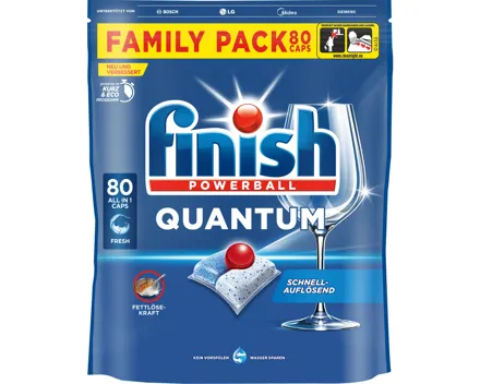 Finish Geschirrspülcaps Quantum Fresh 80er