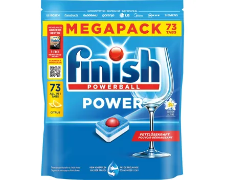 Finish Geschirrspültabs Power All-in1 Citrus 73 Tabs