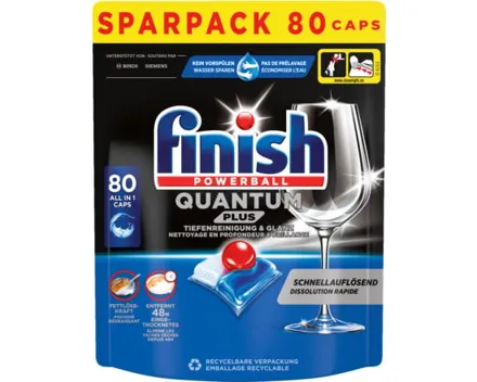 Finish Quantum Plus Geschirrspülcaps Fresh 80 Stück