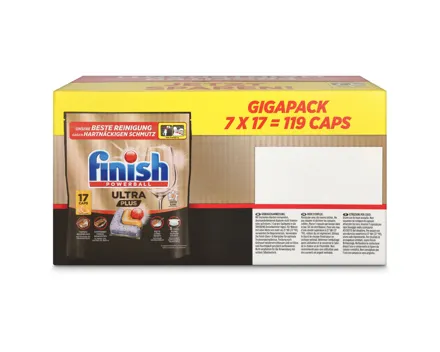 Finish Ultra Plus All-in-1 Gigapack 7x17 Caps