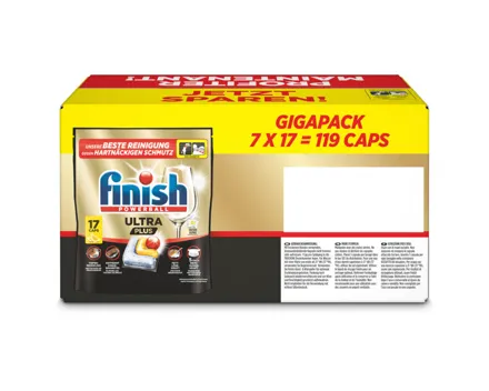 Finish Ultra Plus All-in-1 Gigapack 7x17 Caps