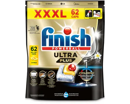 Finish Ultra Plus Allin1 Citrus 62 Caps