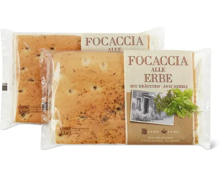 Focaccia mit Kräutern, Duo-Pack