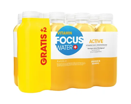 Focuswater Active Ananas & Mango 8 x 50 cl