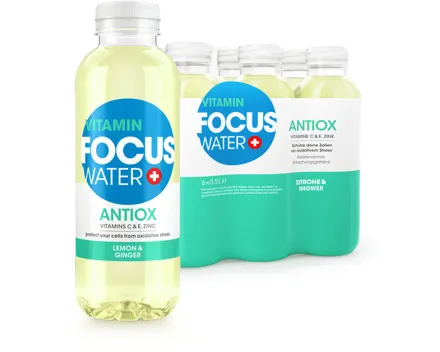 Focuswater Antiox Lemon 6x50cl