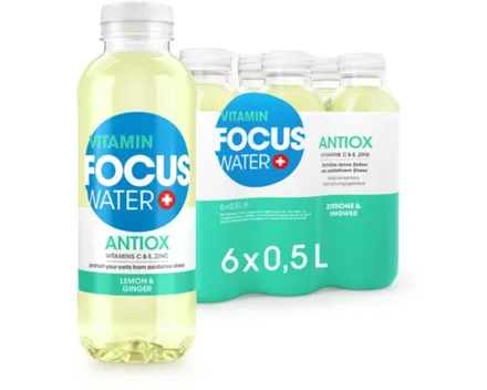 Focuswater Antiox Lemon 6x50cl