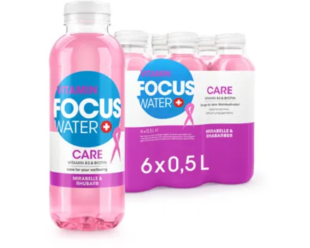 Focuswater Care Mirabelle & Rhabarber 6x50cl