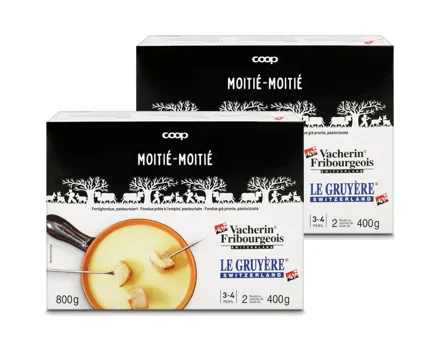 Fondue Moitié-Moitié fixfertig 2x 800g