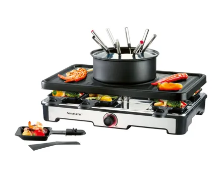 Fondue-Raclettegrill-Kombination