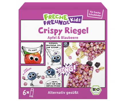 Freche Freunde Bio Crispy Riegel Apfel & Blaubeere