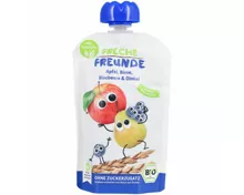 Freche Freunde Bio Quetschbeutel Apfel, Birne, Blaubeere & Dinkel 6+ Monate