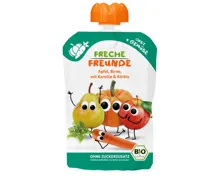 Freche Freunde Bio Quetschbeutel Apfel, Birne, Karotte und Kürbis 6+ Monate
