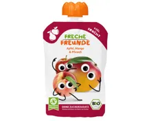 Freche Freunde Bio Quetschbeutel Apfel, Mango und Pfirsich 12+ Monate