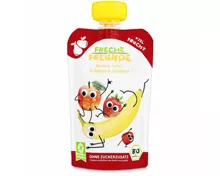 Freche Freunde Bio Quetschbeutel Banane Apfel Erdbeere Himbeere 6+ Monate