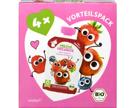 Freche Freunde Frucht Quetschbeutel