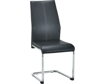 Freischwingerstuhl Banff Kunstleder schwarz