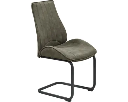 Freischwingerstuhl Detroit, Microfaser taupe