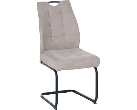 Freischwingerstuhl Juli Stoff braun