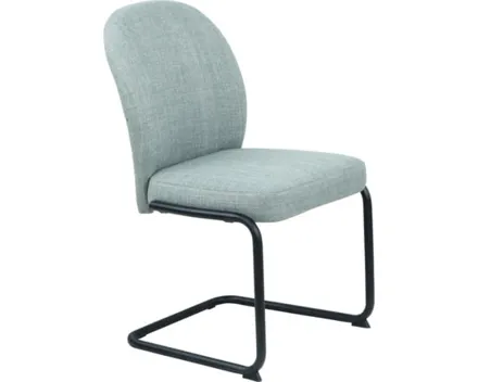 Freischwingerstuhl Karen Stoff mint