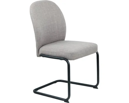 Freischwingerstuhl Karen Stoff schlamm