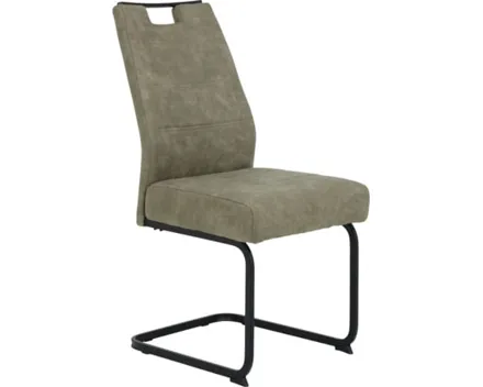 Freischwingerstuhl Kerstin Microfaser schlamm