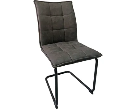 Freischwingerstuhl Melissa Microfaser schwarz