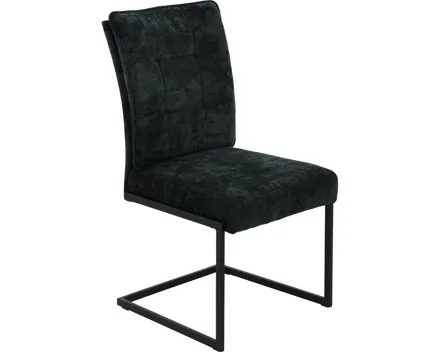 Freischwingerstuhl Oliver Webstoff anthrazit