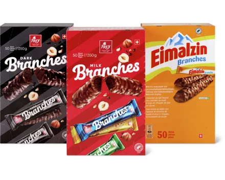 Frey-Milk oder -Dark sowie Eimalzin Branches