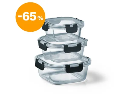 Frischhaltebehälter quadratisch 3er-Set