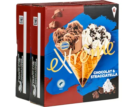 Frisco Cornets Extrême Schokolade & Stracciatella