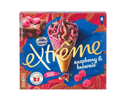 Frisco Extrême Cornets Raspberry & Brownie (Aktion nur in der Deutschschweiz und im Tessin gültig)