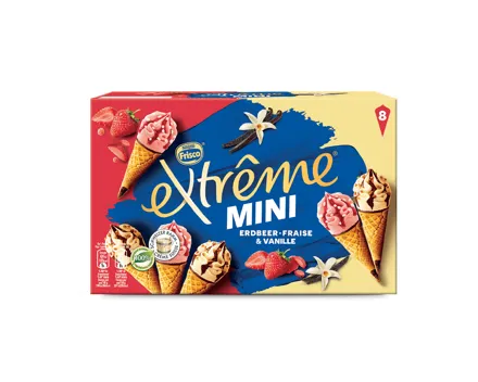 Frisco Extrême Vanille/Erdbeere, Stracciatella/Café