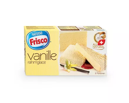 Frisco Rahmglace Vanille / Vanille-Erdbeer-Chocolat