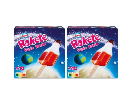 Frisco Wasserglace Rakete 12 Stück 2x 600ml