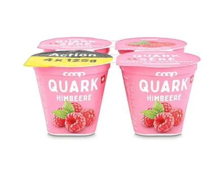 Früchtequark Himbeer 4x125g