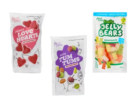 Fruchtgummis ohne Zucker