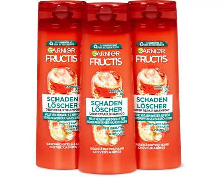 Fructis-Shampoos oder -Spülungen