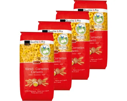 Gala 3-Eier Hörnli mittel 4x500g